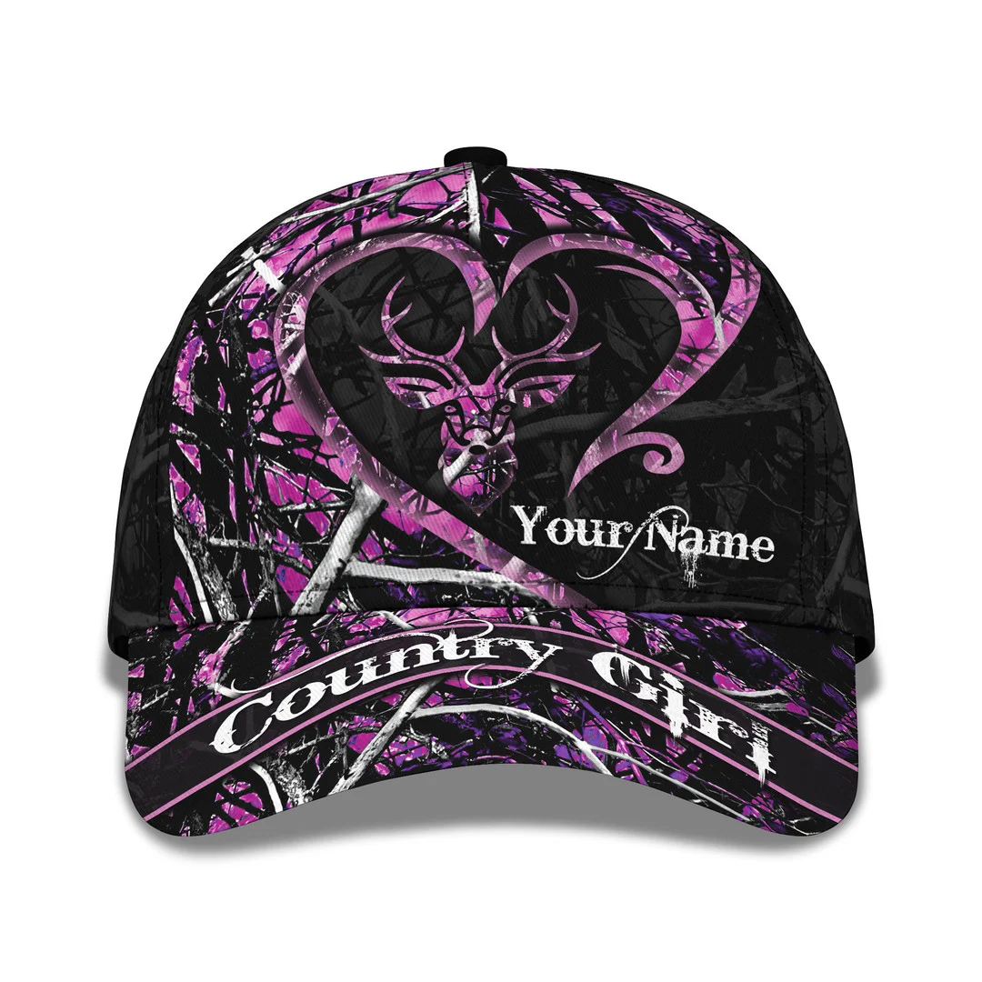 Country Girl Baseball Cap Hunting Camo baseball caps for women Trucker Hats Custom Hats Gifts For Men & Women