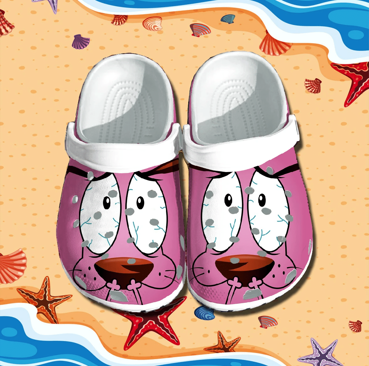 Courage the Cowardly Dog Crocs Clog Shoes