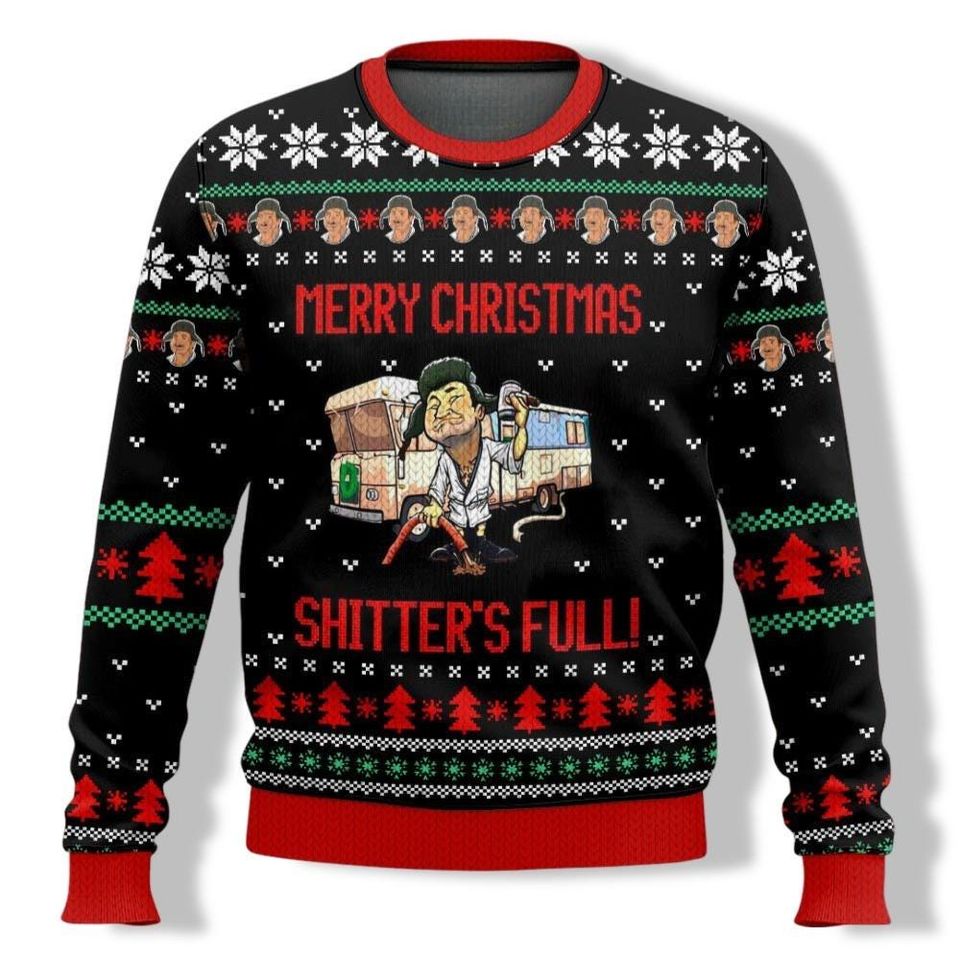 Cousin Eddie Merry Christmas Shitters Full Sweater, Christmas Vacation Sweater - Image 4