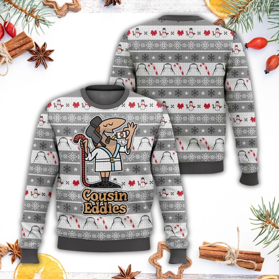Cousin Eddie National Lampoon Ugly Sweater, Griswold Christmas Sweater