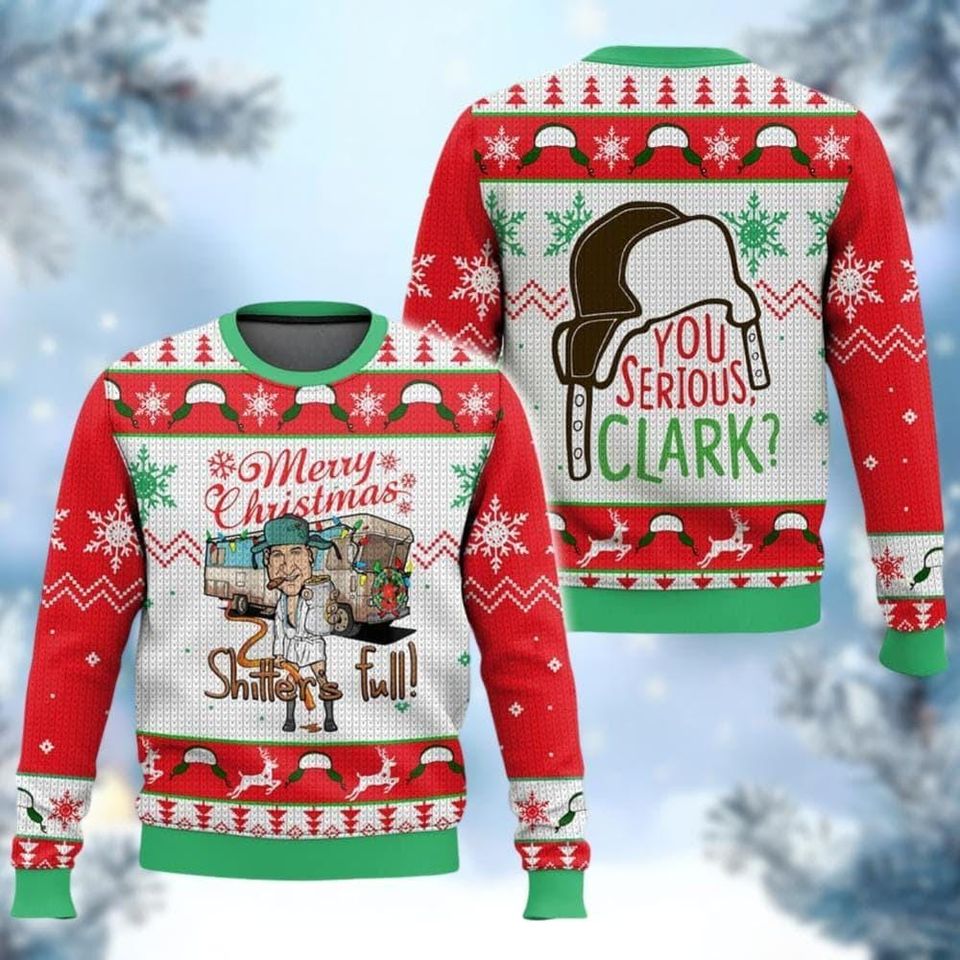 Cousin Eddie Ugly Sweater, National Lampoons Holiday Ugly Sweatshirt