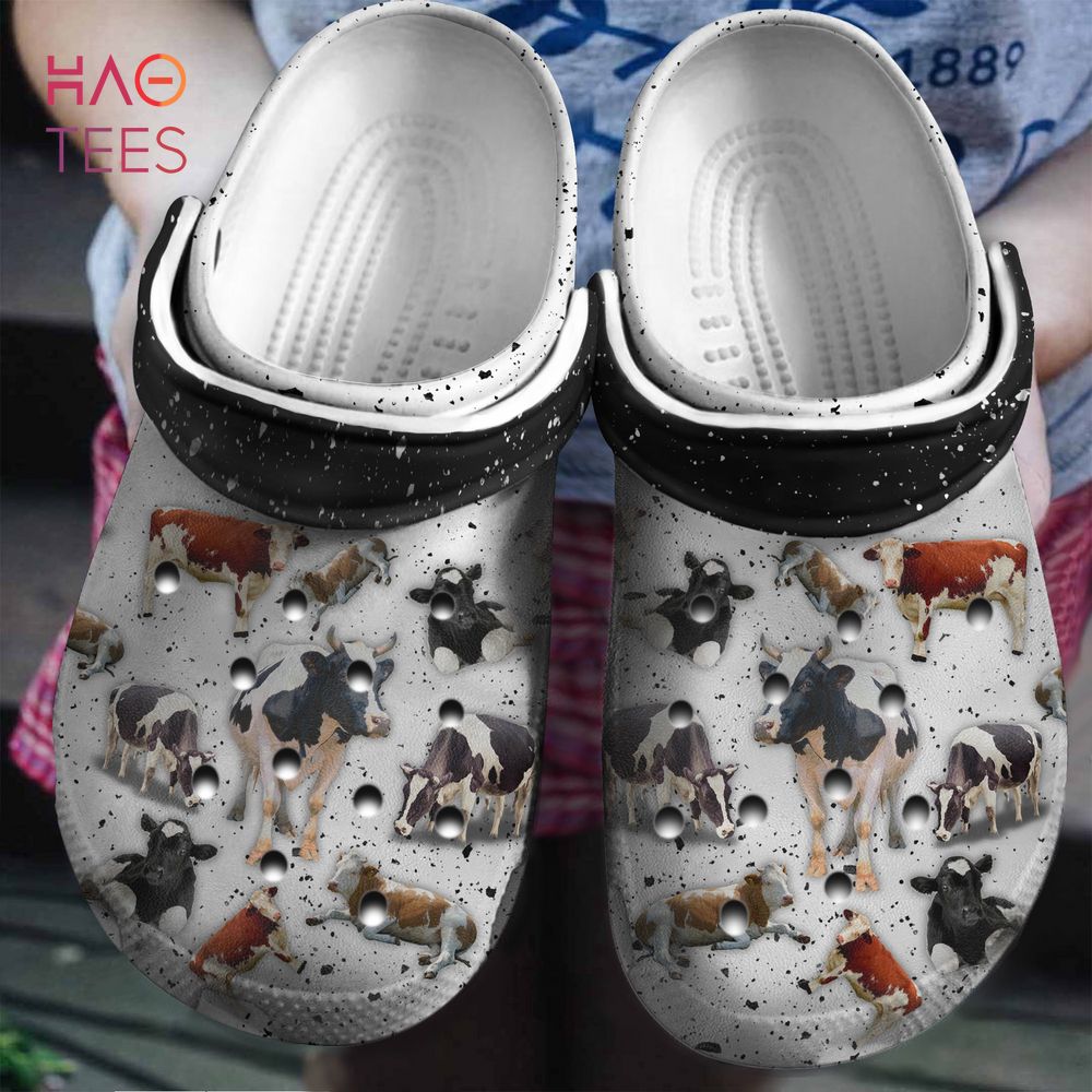 Cow Animal Crocs Crocband Clogs Shoes Comfortable For Men Women and Kids