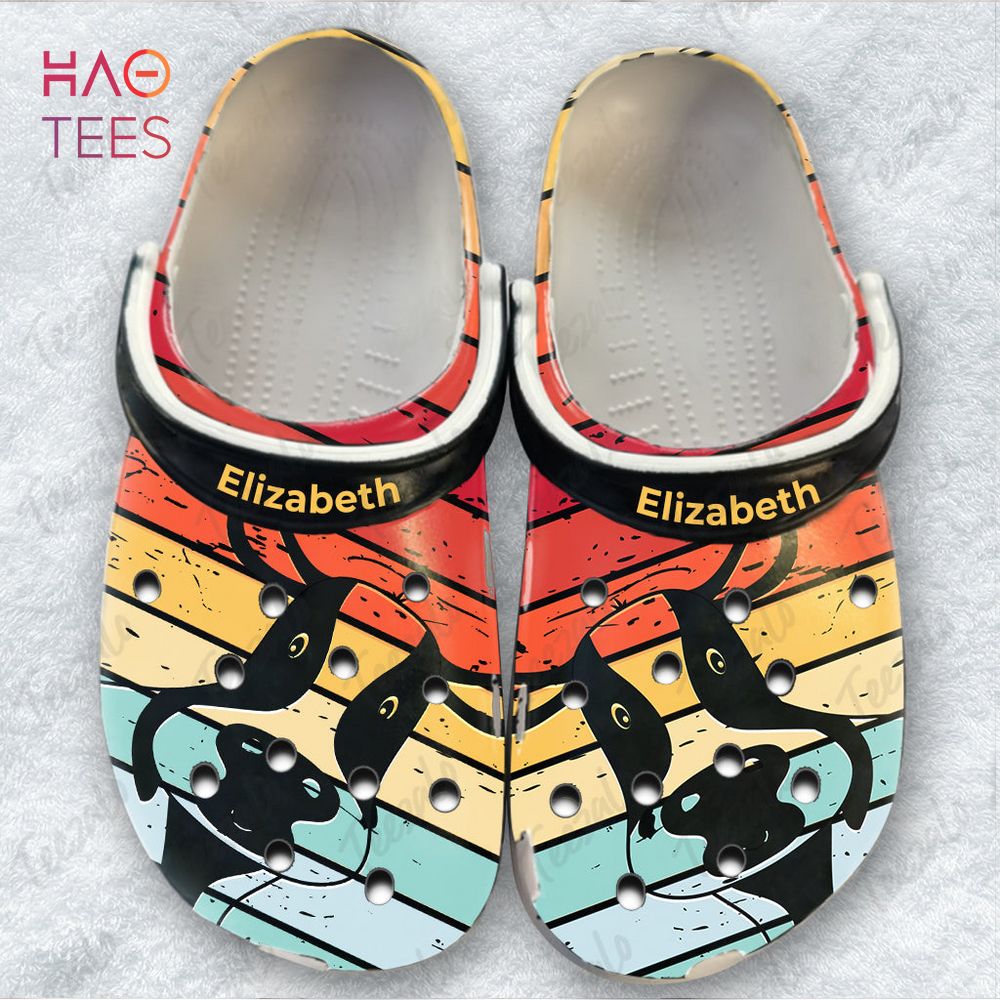 Cow Animal Crocs Crocband Clogs Shoes Comfortable For Men Women and Kids