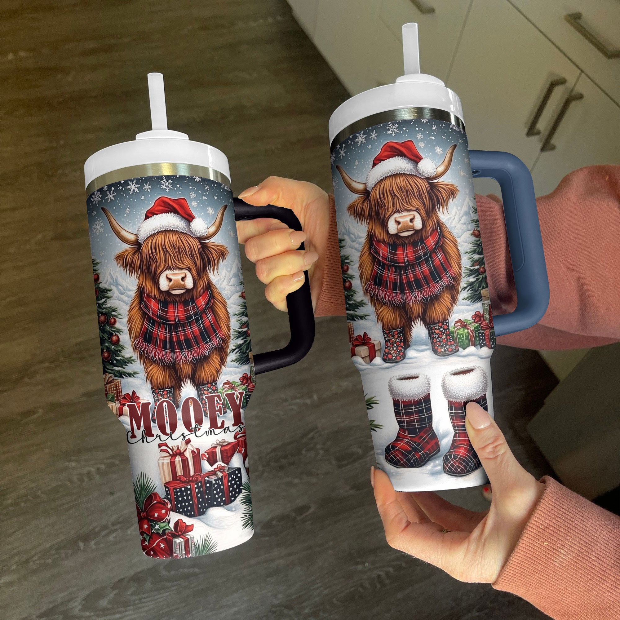 Cow Christmas Custom Stanley Cup 40 oz 30 oz Tumbler With HandleTVC2301294 - Image 4