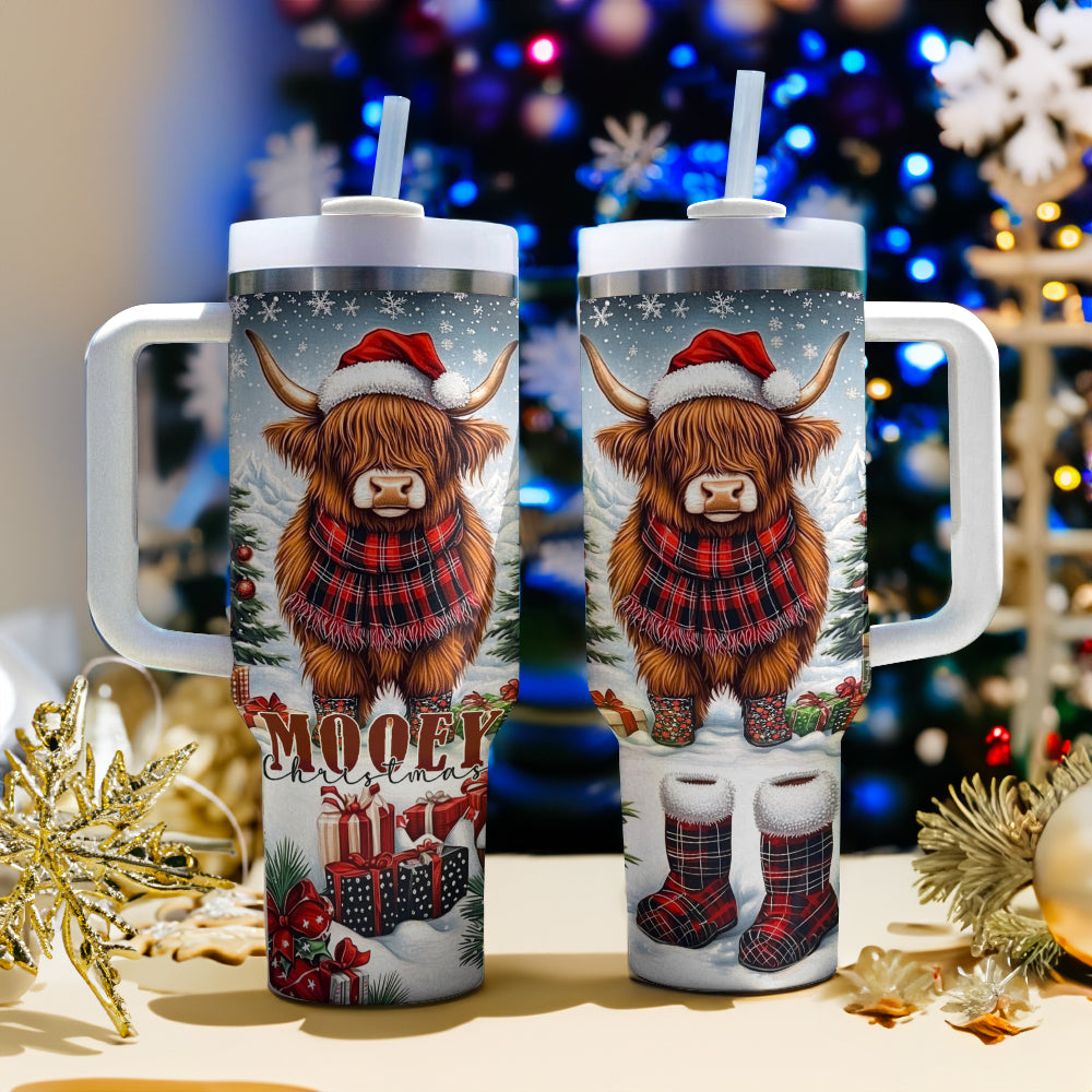 Cow Christmas Custom Stanley Cup 40 oz 30 oz Tumbler With HandleTVC2301294 - Image 2