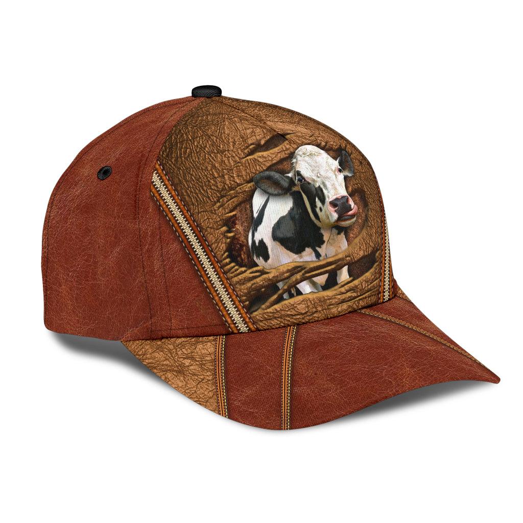 Cow Classic Cap, Gift for Farmers, Cow Lovers, Chicken Lovers Trucker Hats Custom Hats Gifts For Men & Women