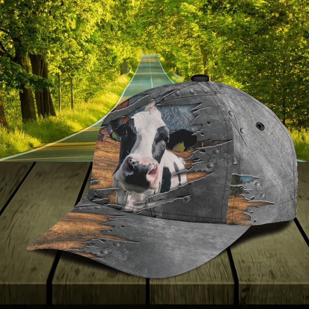 Cow Classic Cap, Gift for Farmers, Cow Lovers, Chicken Lovers Trucker Hats Custom Hats Gifts For Men & Women