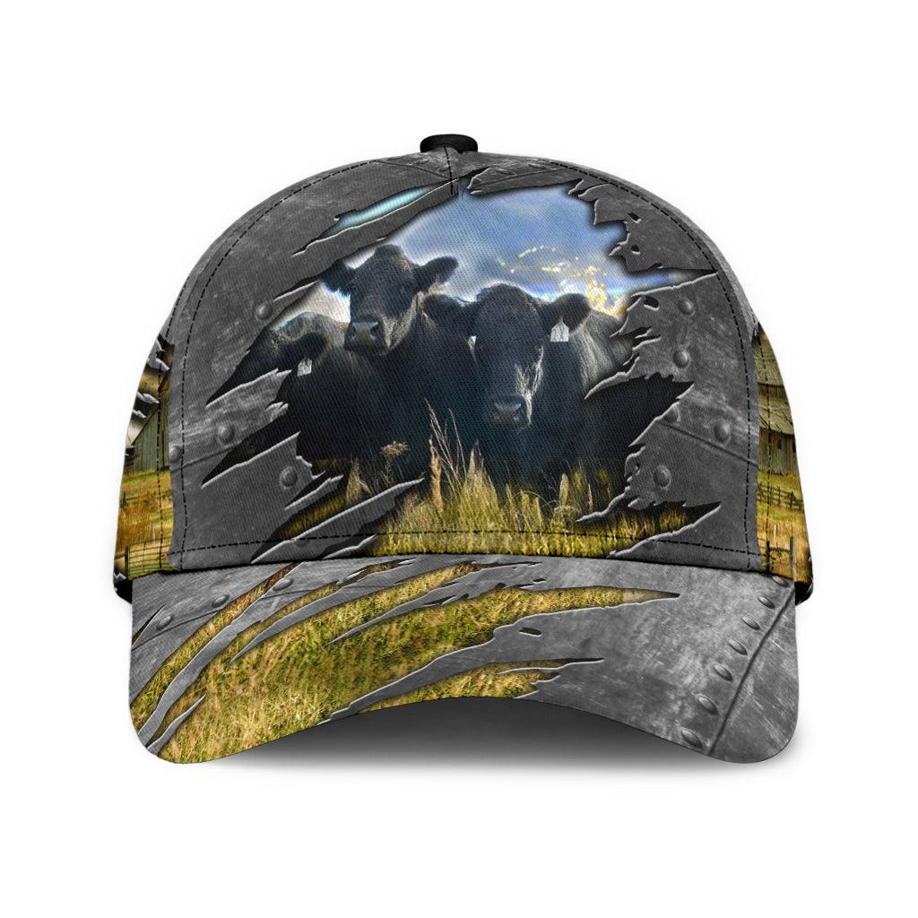 Cow Classic Cap, Gift for Farmers, Cow Lovers, Chicken Lovers Trucker Hats Custom Hats Gifts For Men & Women