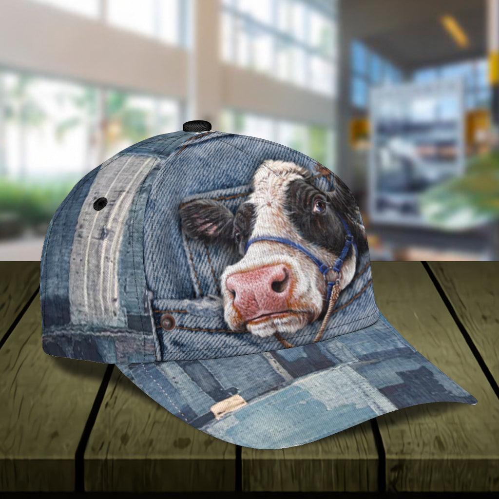 Cow Classic Cap, Gift for Farmers, Cow Lovers, Chicken Lovers Trucker Hats Custom Hats Gifts For Men & Women