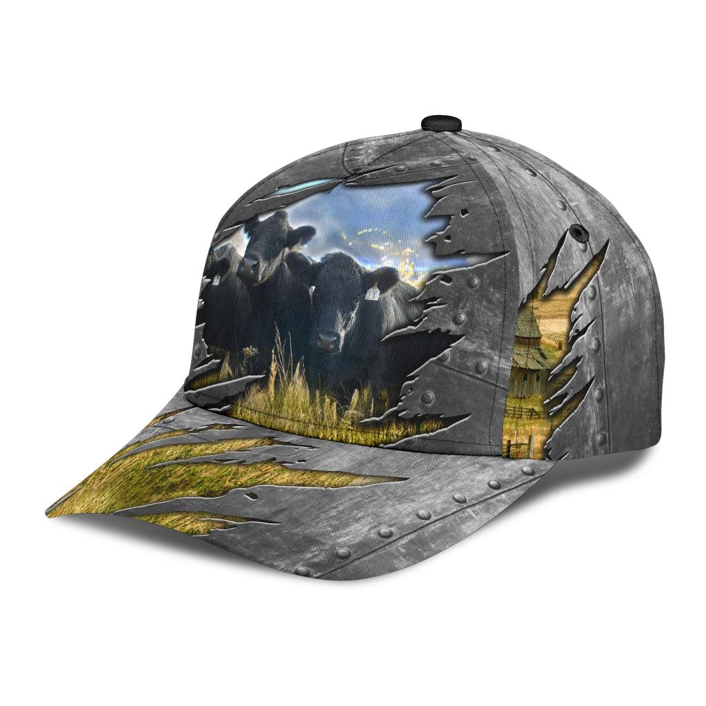 Cow Classic Cap, Gift for Farmers, Cow Lovers, Chicken Lovers Trucker Hats Custom Hats Gifts For Men & Women