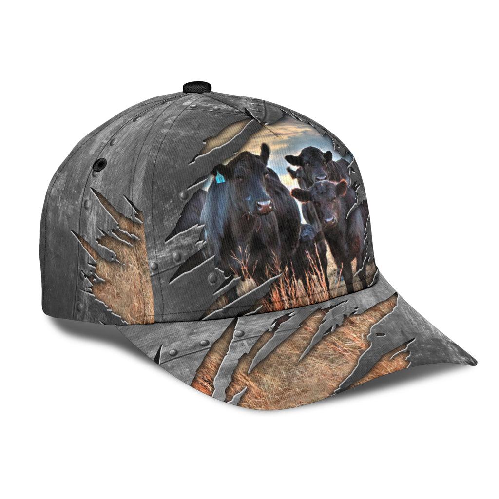 Cow Classic Cap, Gift for Farmers, Cow Lovers, Chicken Lovers Trucker Hats Custom Hats Gifts For Men & Women