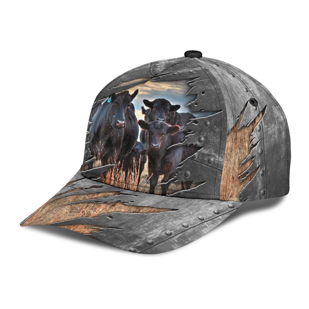 Cow Classic Cap, Gift for Farmers, Cow Lovers, Chicken Lovers Trucker Hats Custom Hats Gifts For Men & Women