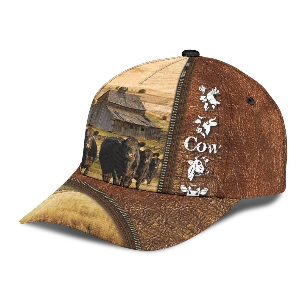 Cow Classic Cap, Gift for Farmers, Cow Lovers, Chicken Lovers Trucker Hats Custom Hats Gifts For Men & Women