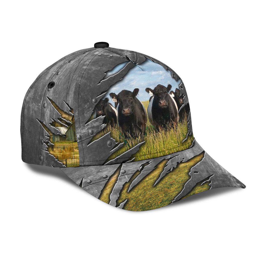 Cow Classic Cap, Gift for Farmers, Cow Lovers, Chicken Lovers Trucker Hats Custom Hats Gifts For Men & Women