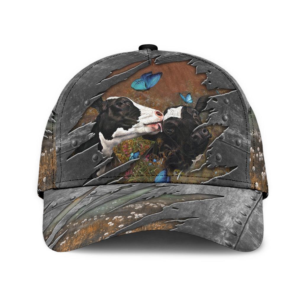 Cow Classic Cap, Gift for Farmers, Cow Lovers, Chicken Lovers Trucker Hats Custom Hats Gifts For Men & Women