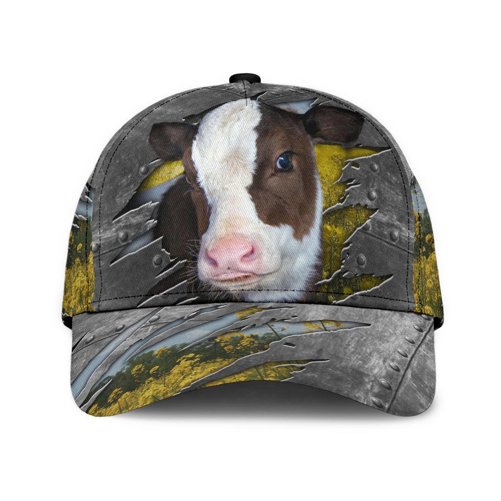 Cow Classic Cap, Gift for Farmers, Cow Lovers, Chicken Lovers Trucker Hats Custom Hats Gifts For Men & Women