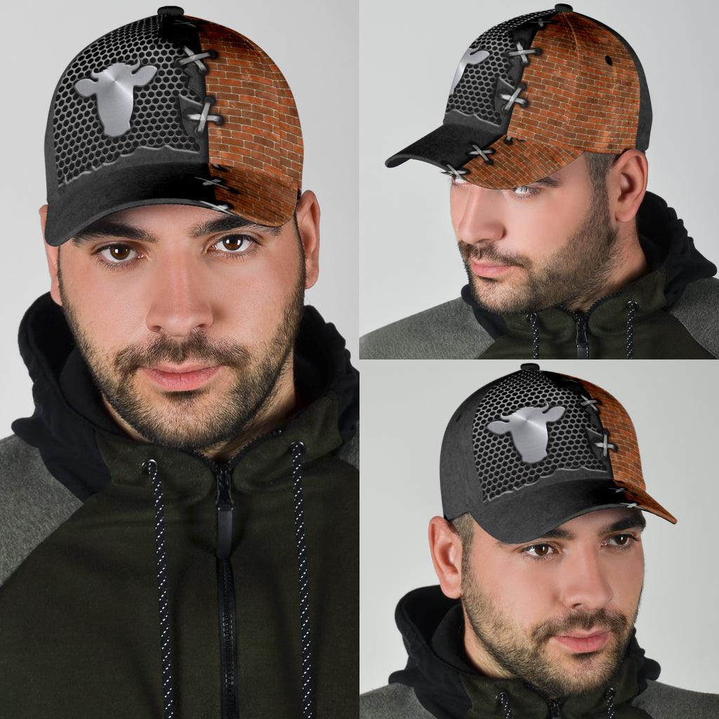 Cow Classic Cap, Gift for Farmers, Cow Lovers, Chicken Lovers Trucker Hats Custom Hats Gifts For Men & Women