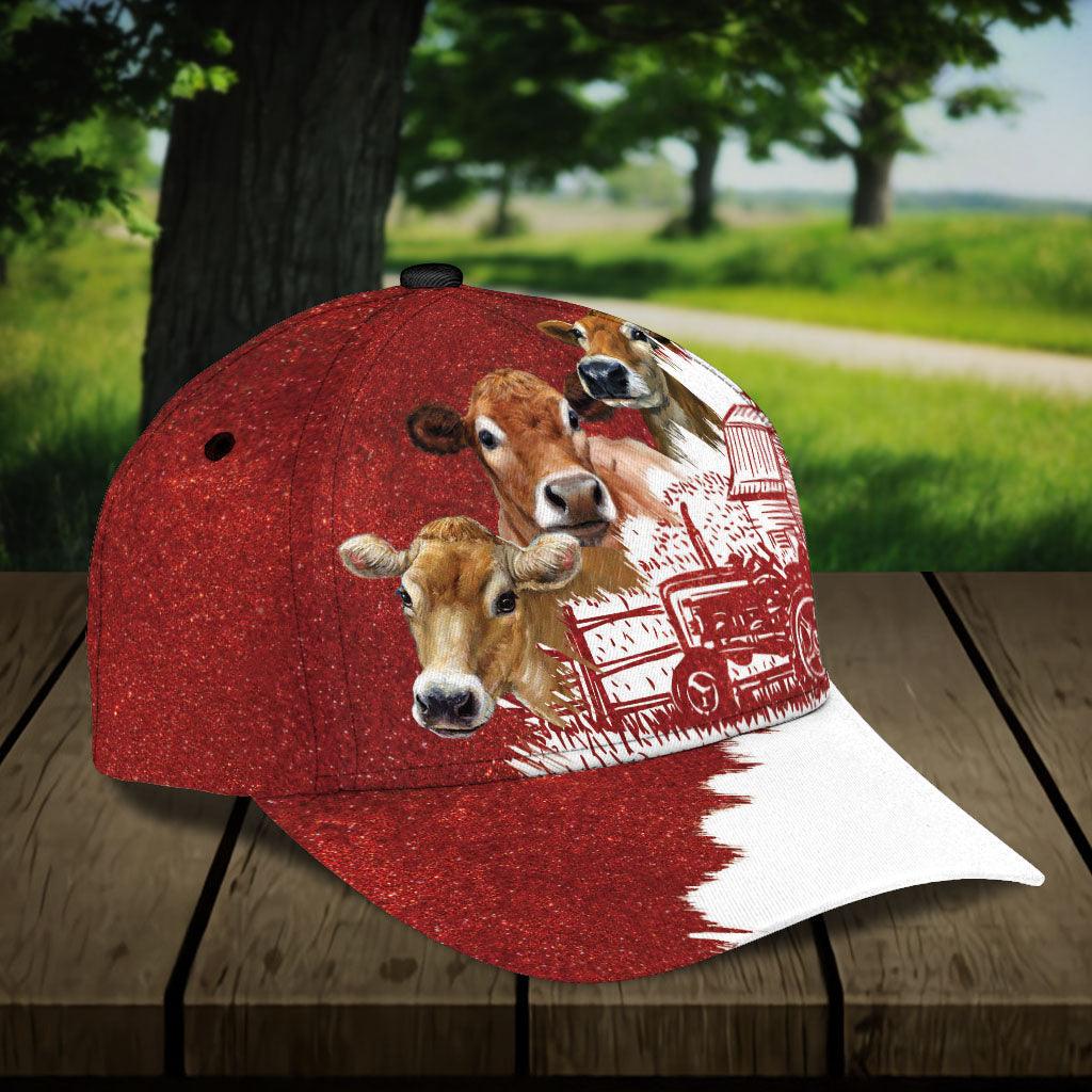 Cow Classic Cap, Gift for Farmers, Cow Lovers, Chicken Lovers Trucker Hats Custom Hats Gifts For Men & Women