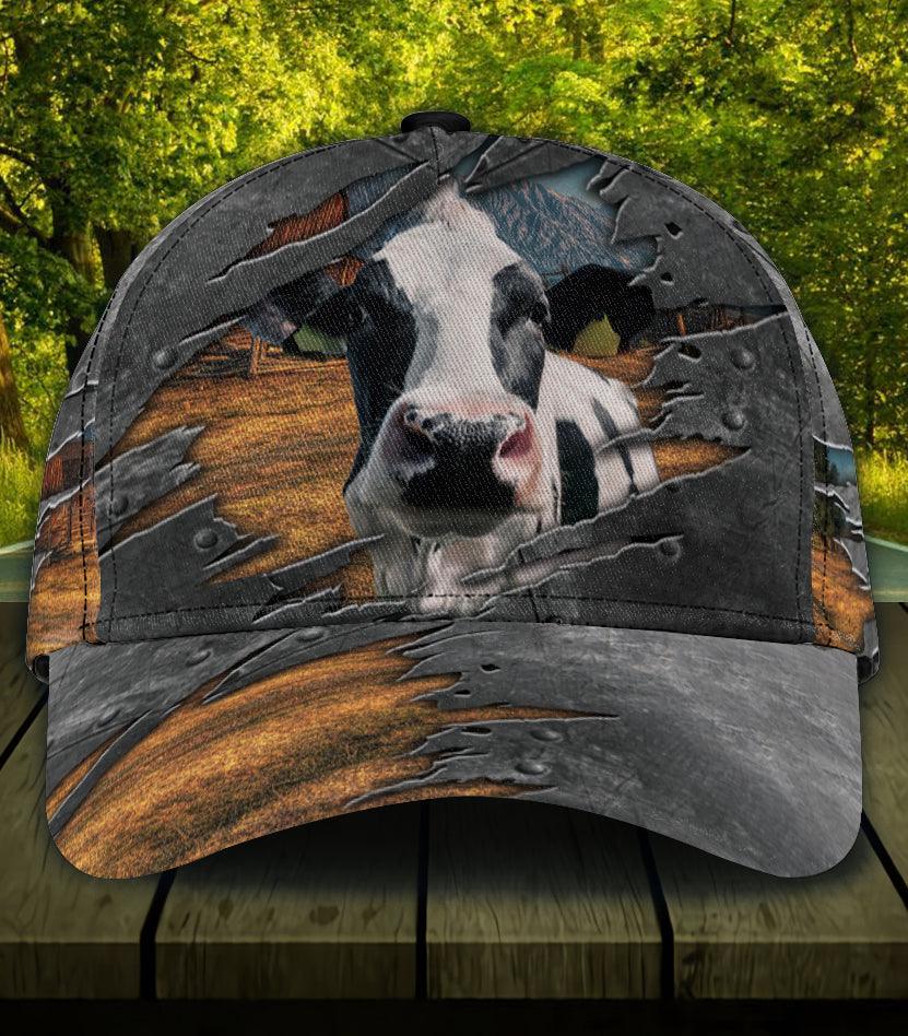 Cow Classic Cap, Gift for Farmers, Cow Lovers, Chicken Lovers Trucker Hats Custom Hats Gifts For Men & Women