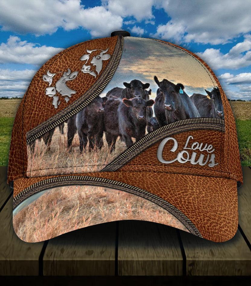 Cow Classic Cap, Gift for Farmers, Cow Lovers, Chicken Lovers Trucker Hats Custom Hats Gifts For Men & Women