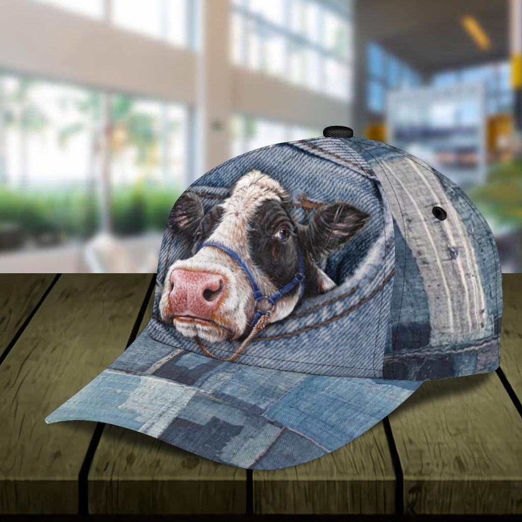 Cow Classic Cap, Gift for Farmers, Cow Lovers, Chicken Lovers Trucker Hats Custom Hats Gifts For Men & Women