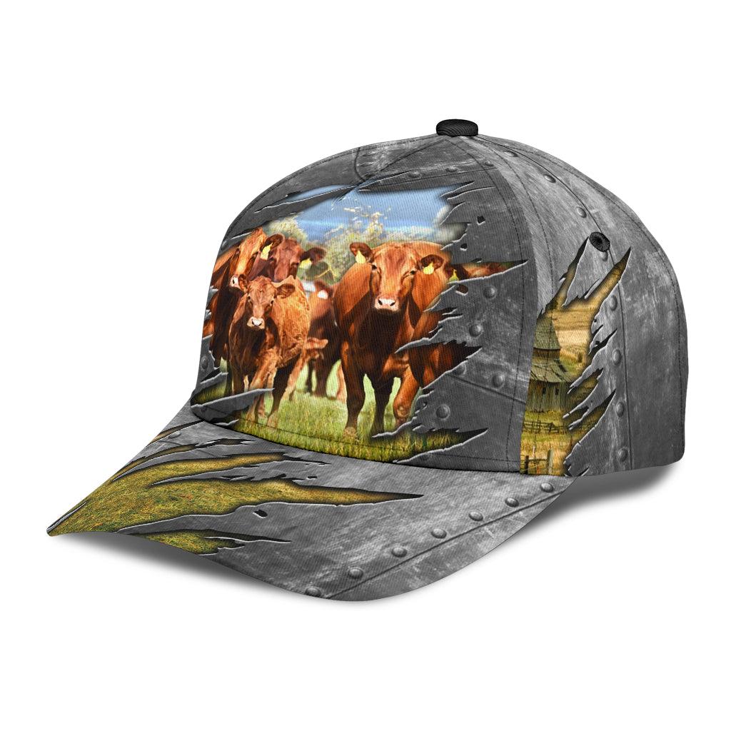 Cow Classic Cap, Gift for Farmers, Cow Lovers, Chicken Lovers Trucker Hats Custom Hats Gifts For Men & Women