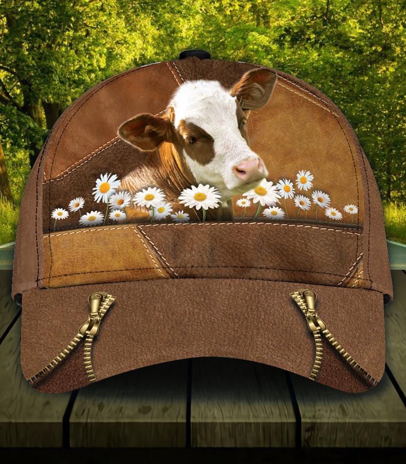 Cow Classic Cap, Gift for Farmers, Cow Lovers, Chicken Lovers Trucker Hats Custom Hats Gifts For Men & Women