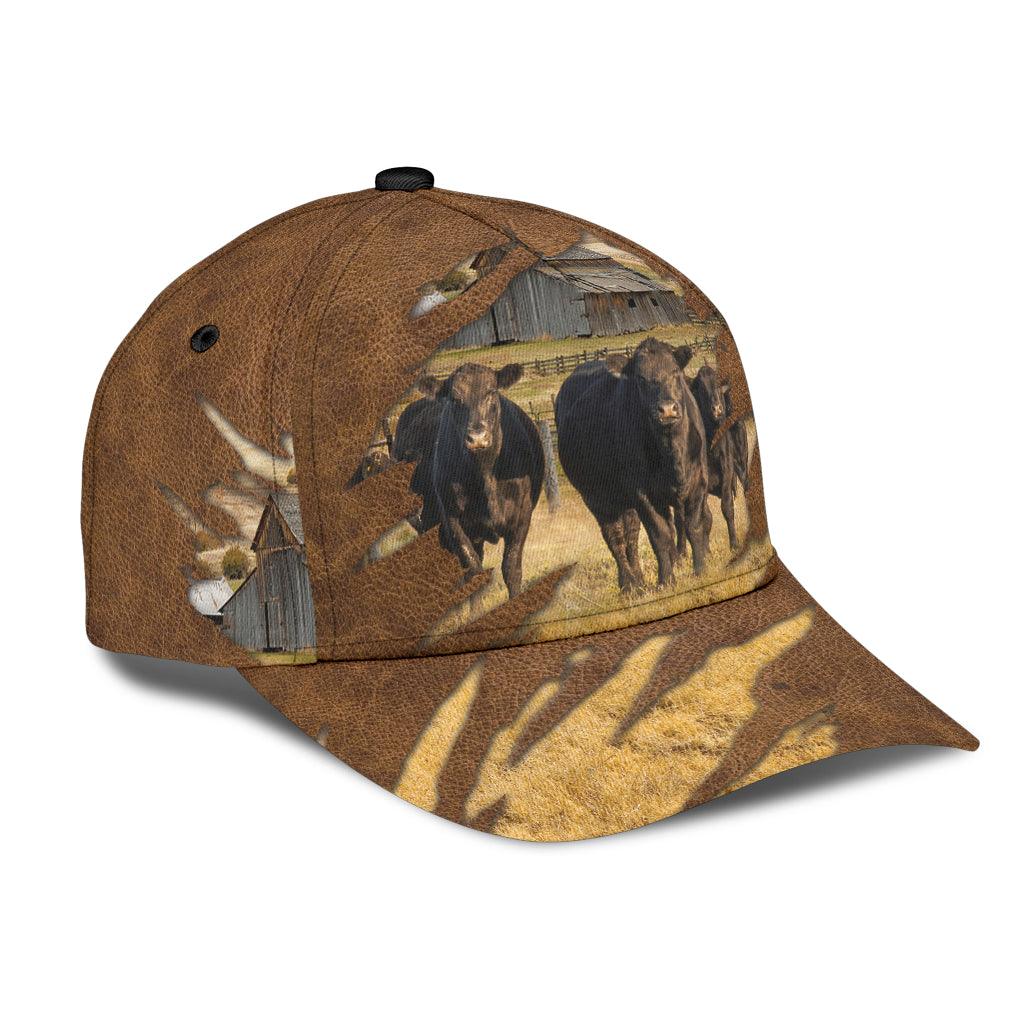 Cow Classic Cap, Gift for Farmers, Cow Lovers, Chicken Lovers Trucker Hats Custom Hats Gifts For Men & Women