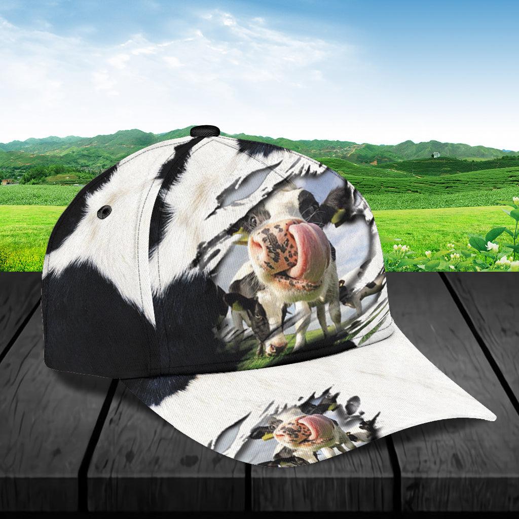 Cow Classic Cap, Gift for Farmers, Cow Lovers, Chicken Lovers Trucker Hats Custom Hats Gifts For Men & Women