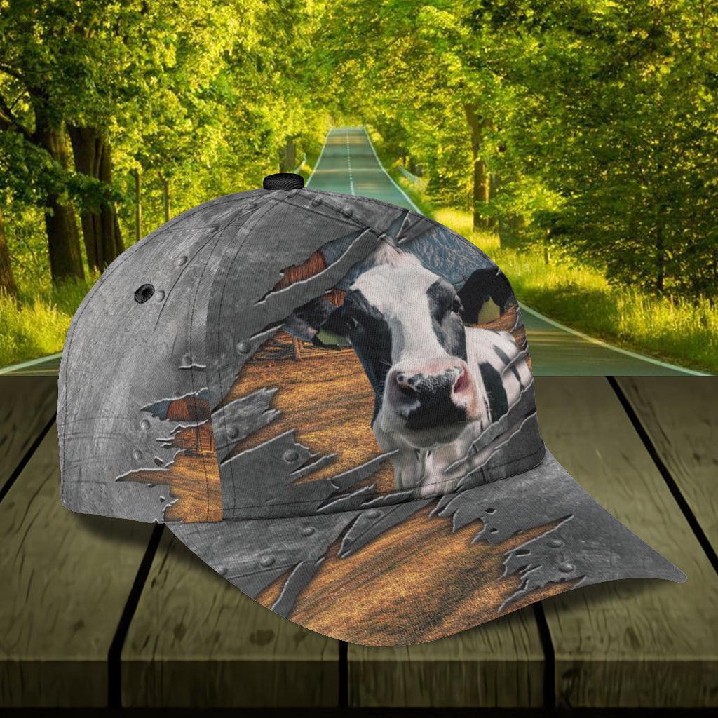 Cow Classic Cap, Gift for Farmers, Cow Lovers, Chicken Lovers Trucker Hats Custom Hats Gifts For Men & Women