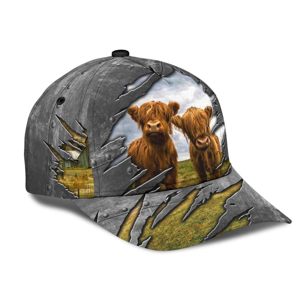 Cow Classic Cap, Gift for Farmers, Cow Lovers, Chicken Lovers Trucker Hats Custom Hats Gifts For Men & Women