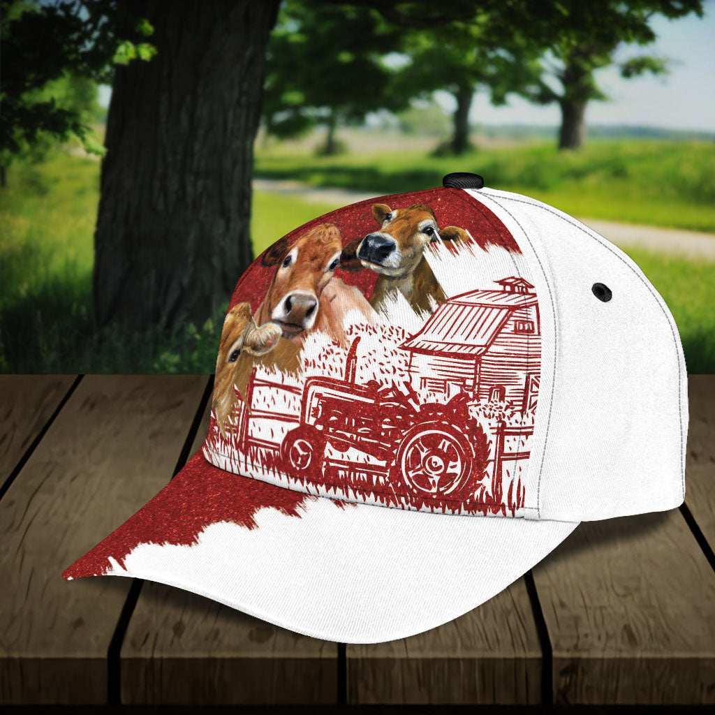 Cow Classic Cap, Gift for Farmers, Cow Lovers, Chicken Lovers Trucker Hats Custom Hats Gifts For Men & Women