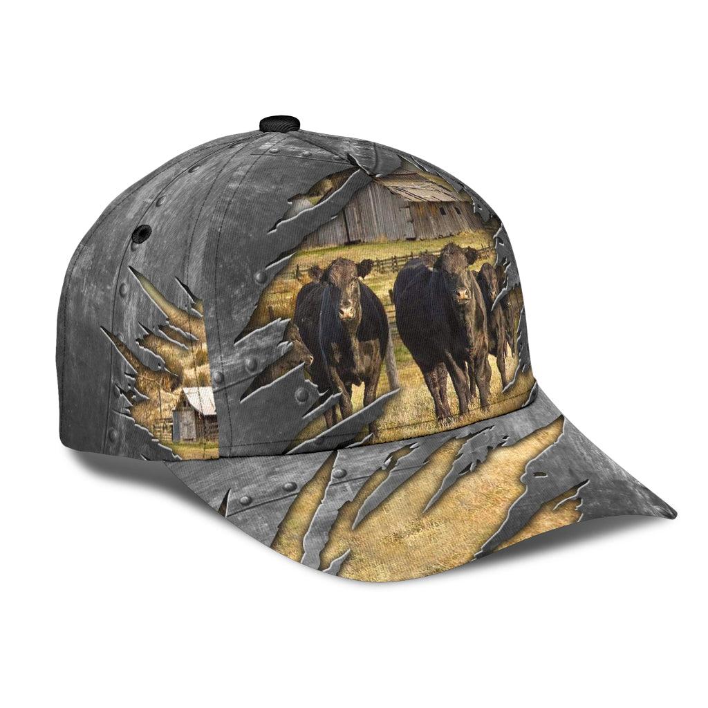 Cow Classic Cap, Gift for Farmers, Cow Lovers, Chicken Lovers Trucker Hats Custom Hats Gifts For Men & Women