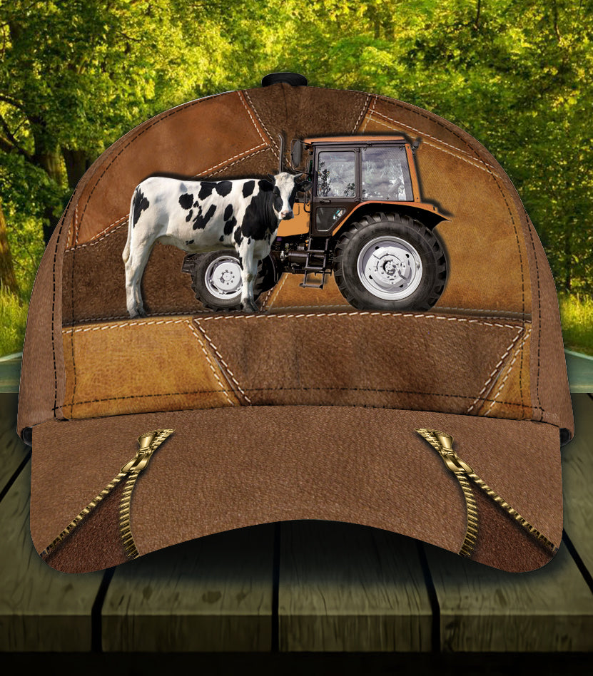 Cow Classic Cap, Gift for Farmers, Cow Lovers, Chicken Lovers Trucker Hats Custom Hats Gifts For Men & Women