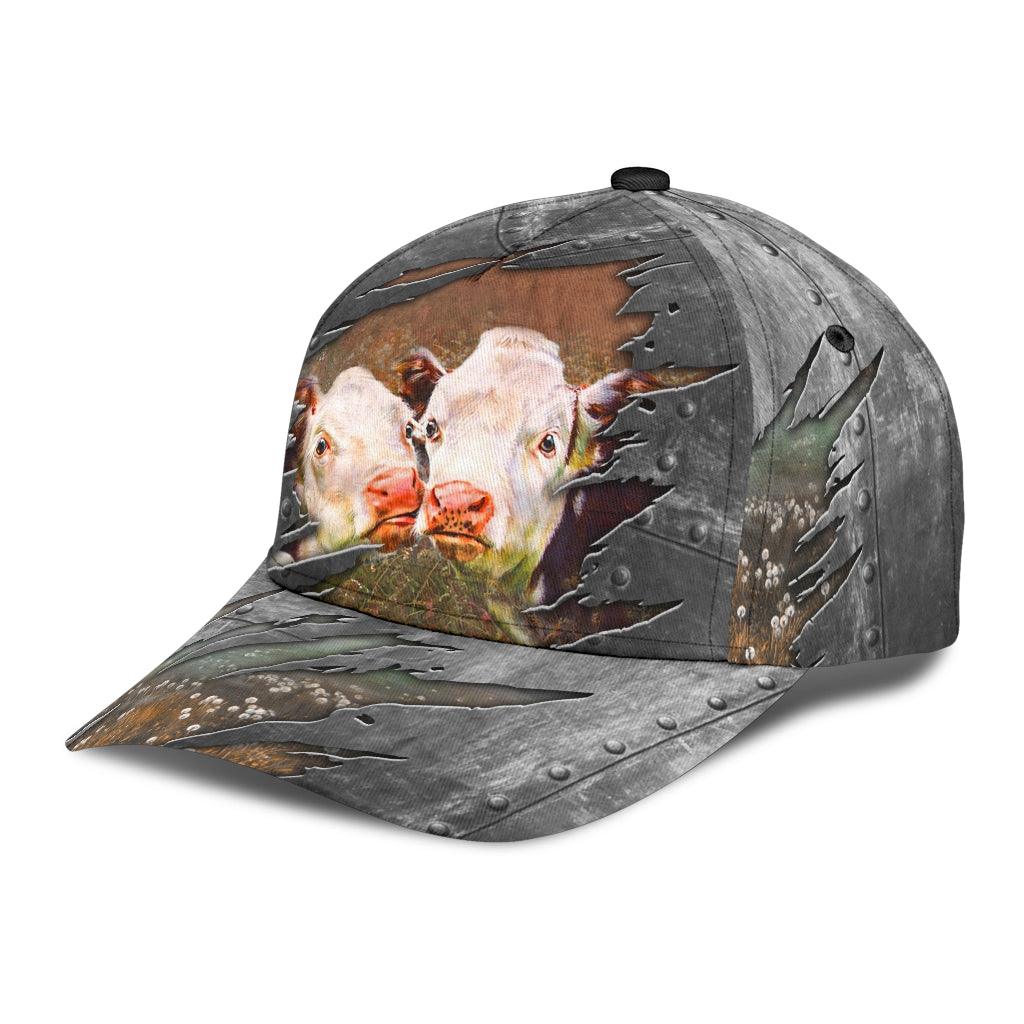 Cow Classic Cap, Gift for Farmers, Cow Lovers, Chicken Lovers Trucker Hats Custom Hats Gifts For Men & Women