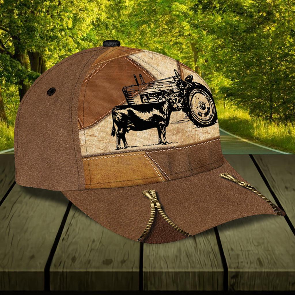 Cow Classic Cap, Gift for Farmers, Cow Lovers, Chicken Lovers Trucker Hats Custom Hats Gifts For Men & Women