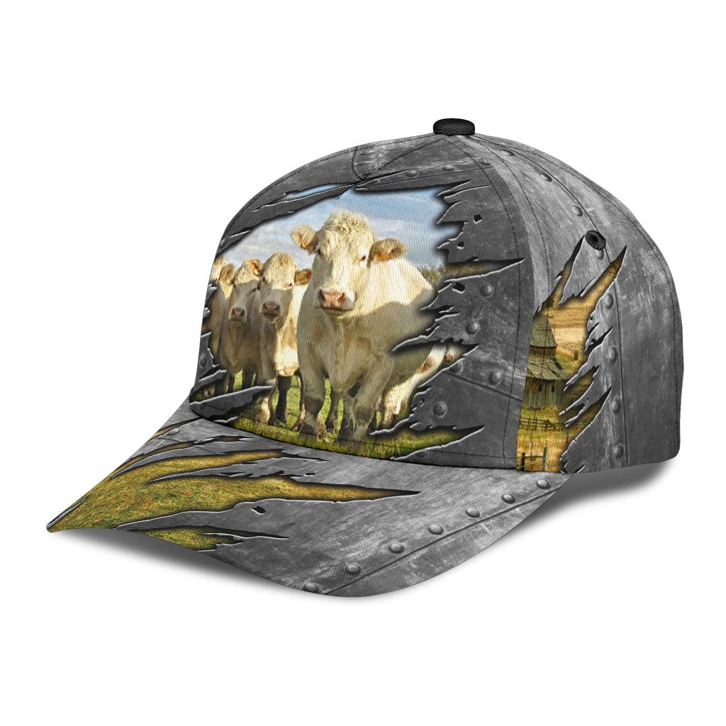 Cow Classic Cap, Gift for Farmers, Cow Lovers, Chicken Lovers Trucker Hats Custom Hats Gifts For Men & Women