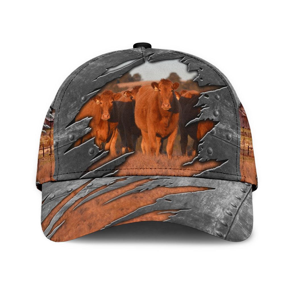 Cow Classic Cap, Gift for Farmers, Cow Lovers, Chicken Lovers Trucker Hats Custom Hats Gifts For Men & Women