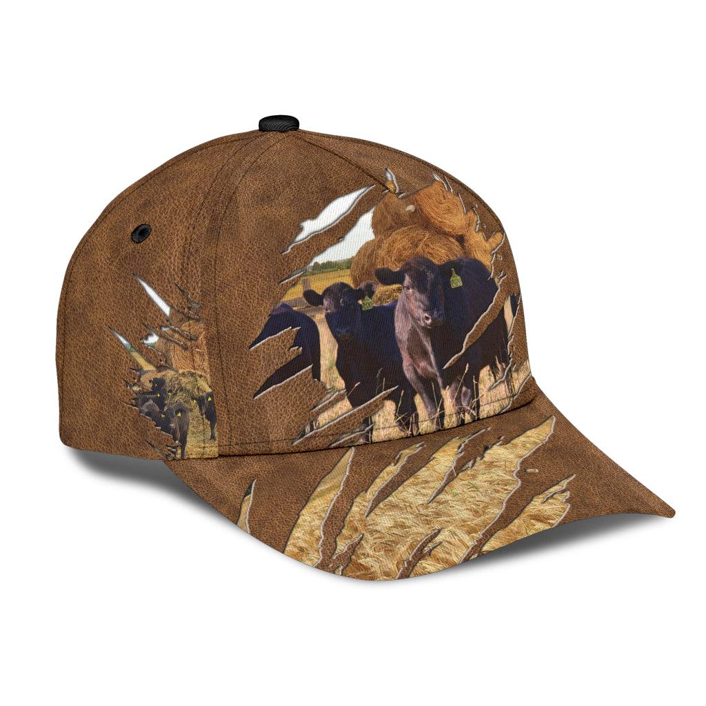 Cow Classic Cap, Gift for Farmers, Cow Lovers, Chicken Lovers Trucker Hats Custom Hats Gifts For Men & Women