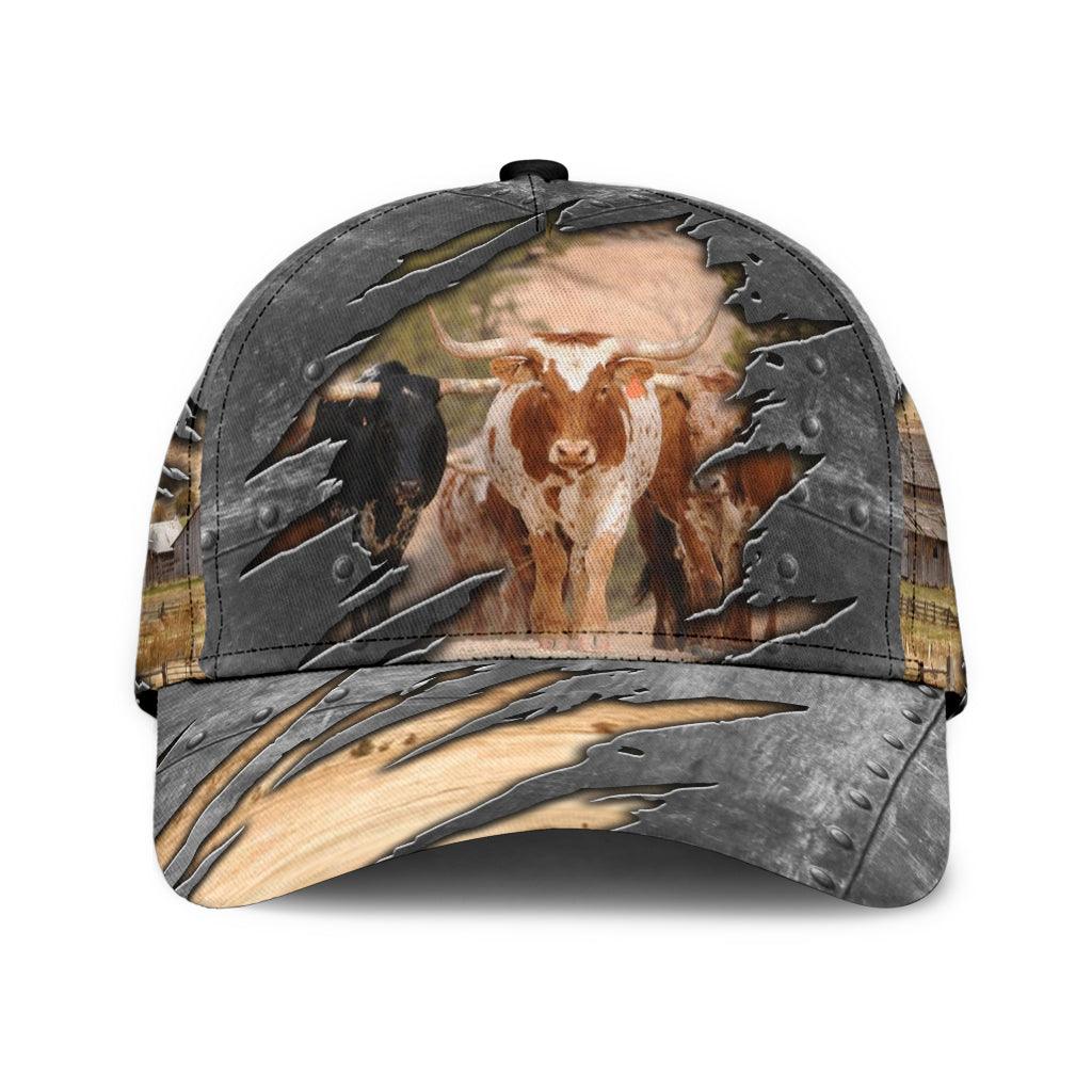 Cow Classic Cap, Gift for Farmers, Cow Lovers, Chicken Lovers Trucker Hats Custom Hats Gifts For Men & Women