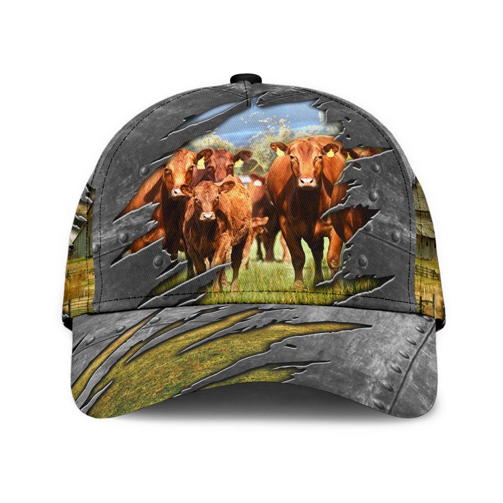 Cow Classic Cap, Gift for Farmers, Cow Lovers, Chicken Lovers Trucker Hats Custom Hats Gifts For Men & Women