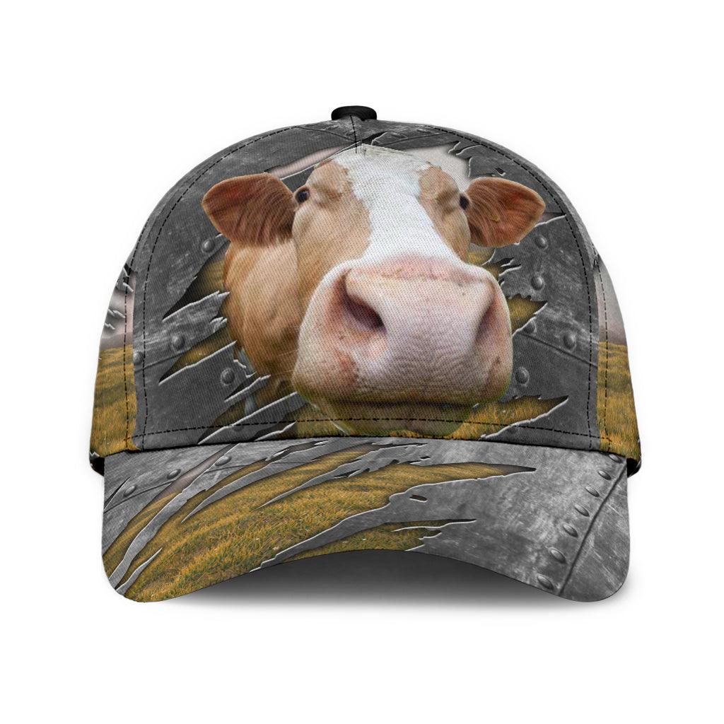 Cow Classic Cap, Gift for Farmers, Cow Lovers, Chicken Lovers Trucker Hats Custom Hats Gifts For Men & Women