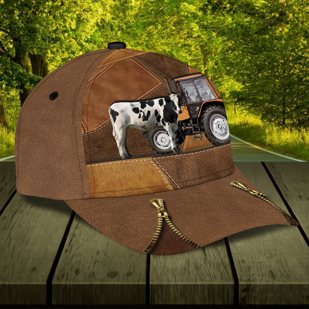 Cow Classic Cap, Gift for Farmers, Cow Lovers, Chicken Lovers Trucker Hats Custom Hats Gifts For Men & Women