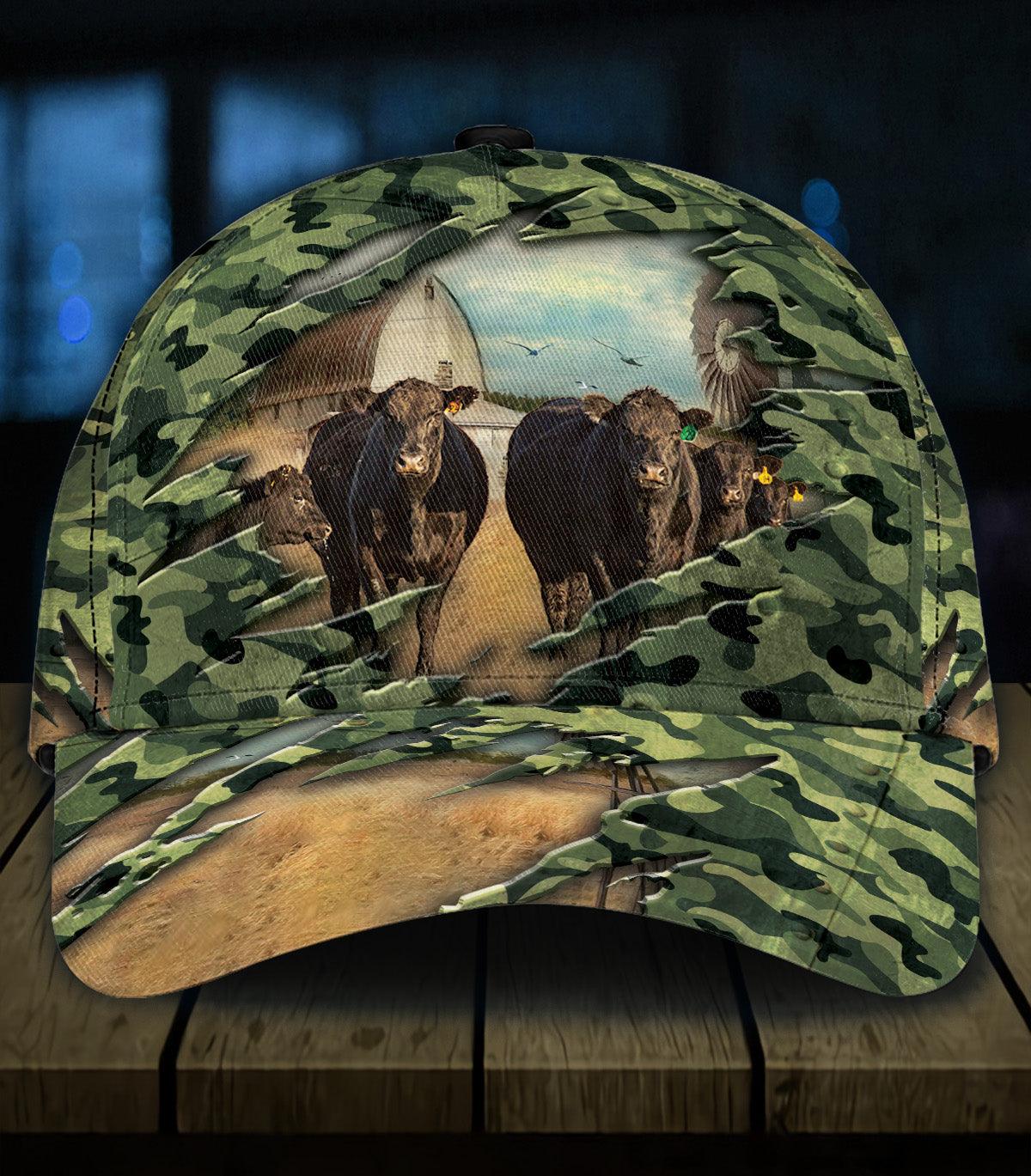 Cow Classic Cap, Gift for Farmers, Cow Lovers, Chicken Lovers Trucker Hats Custom Hats Gifts For Men & Women