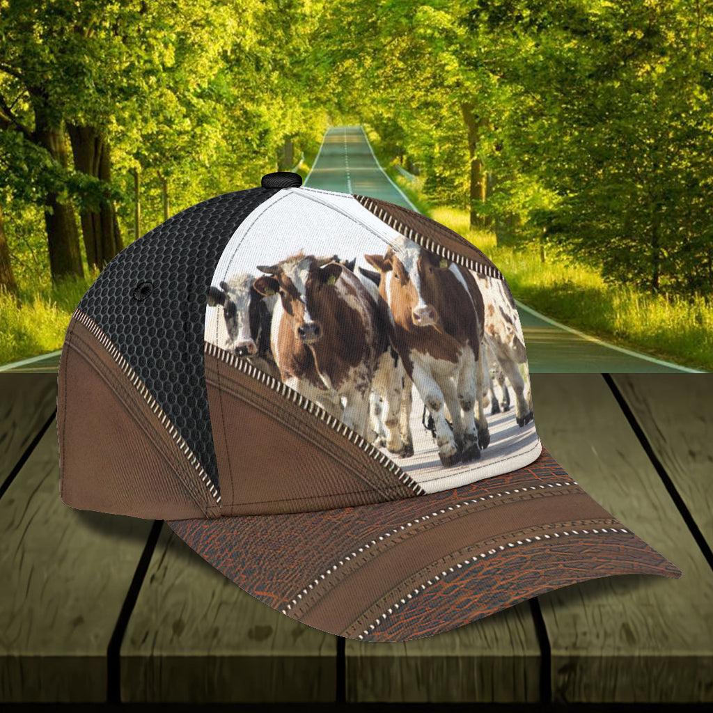 Cow Classic Cap, Gift for Farmers, Cow Lovers, Chicken Lovers Trucker Hats Custom Hats Gifts For Men & Women