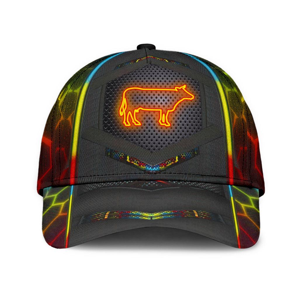 Cow Classic Cap, Gift for Farmers, Cow Lovers, Chicken Lovers Trucker Hats Custom Hats Gifts For Men & Women