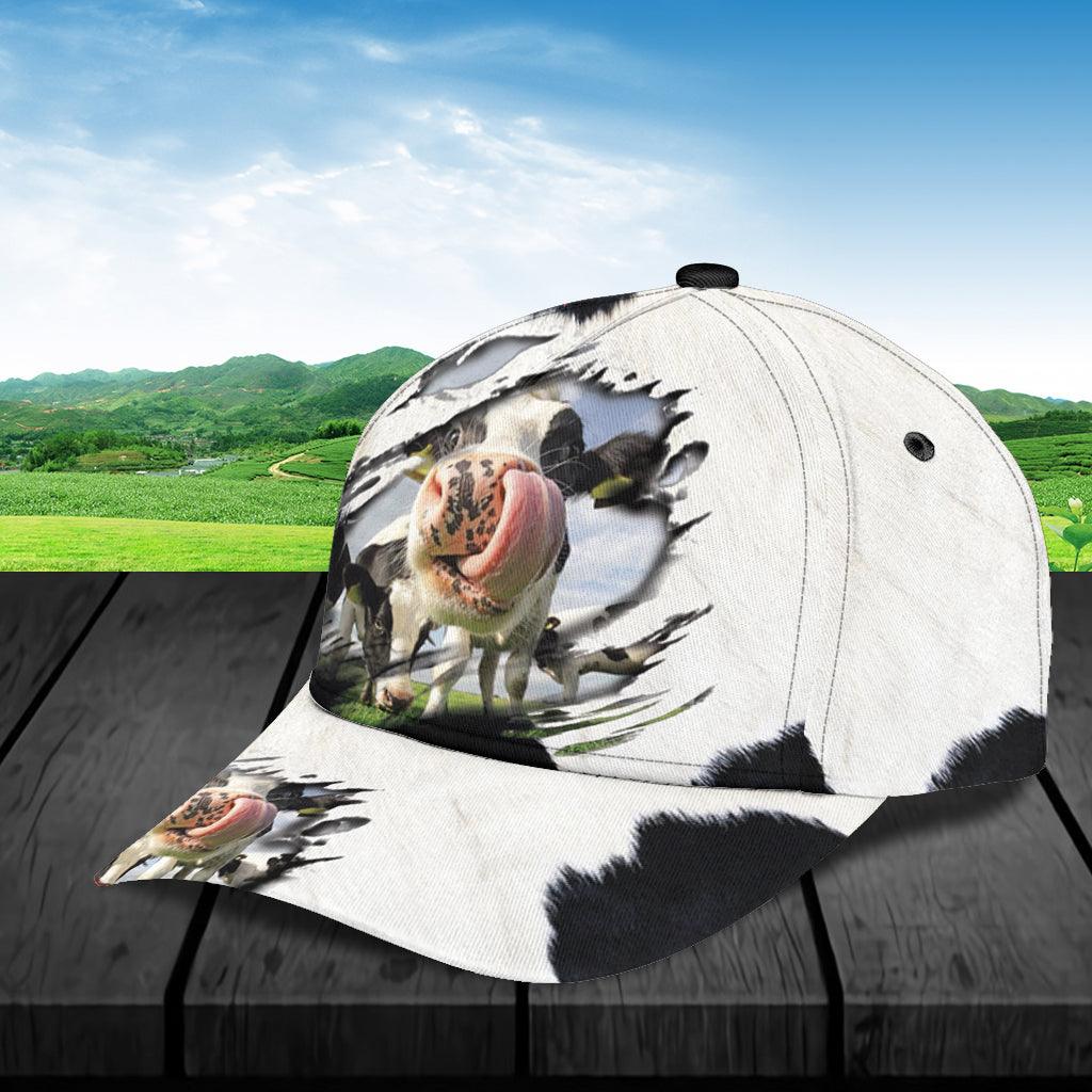 Cow Classic Cap, Gift for Farmers, Cow Lovers, Chicken Lovers Trucker Hats Custom Hats Gifts For Men & Women