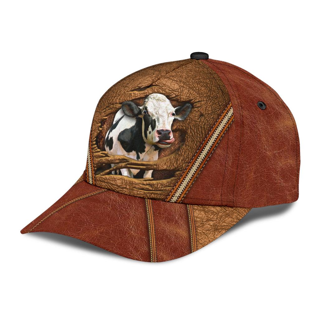 Cow Classic Cap, Gift for Farmers, Cow Lovers, Chicken Lovers Trucker Hats Custom Hats Gifts For Men & Women