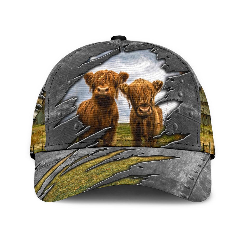 Cow Classic Cap, Gift for Farmers, Cow Lovers, Chicken Lovers Trucker Hats Custom Hats Gifts For Men & Women