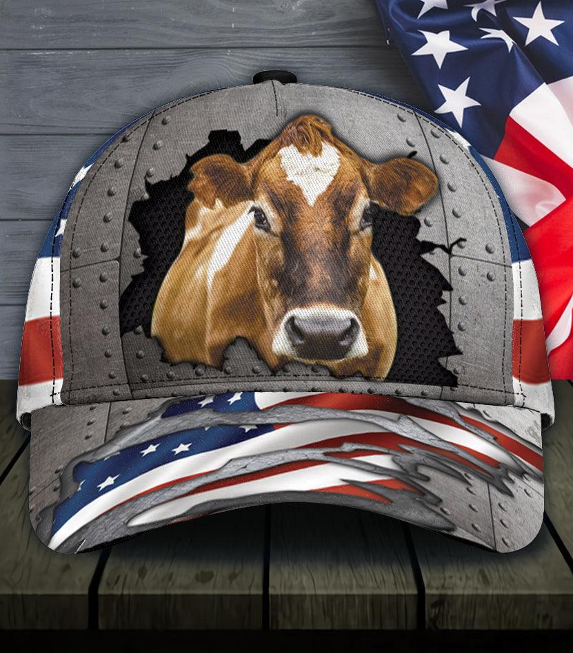 Cow Classic Cap, Gift for Farmers, Cow Lovers, Chicken Lovers Trucker Hats Custom Hats Gifts For Men & Women